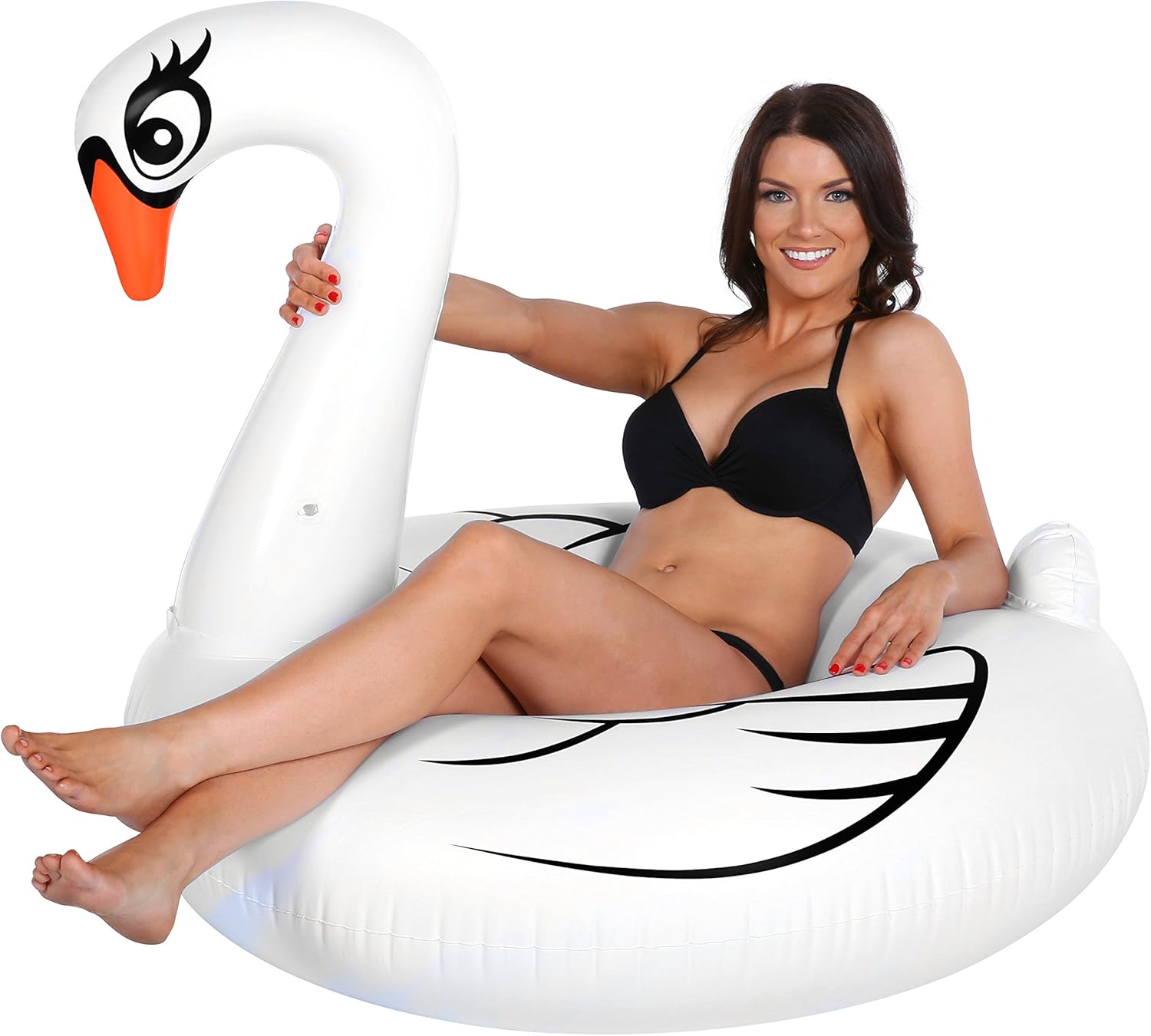weird swan pool float