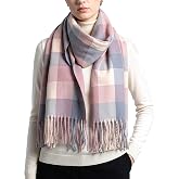 Achillea Long &amp; Wide Scottish Tartan Plaid Shawl Wrap &ndash; Soft Cashmere Feel Winter Scarf, Outlander-Inspired Christmas Gift
