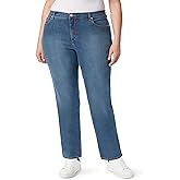 Gloria Vanderbilt Womens Amanda Classic High Rise Tapered Jean Plus Size