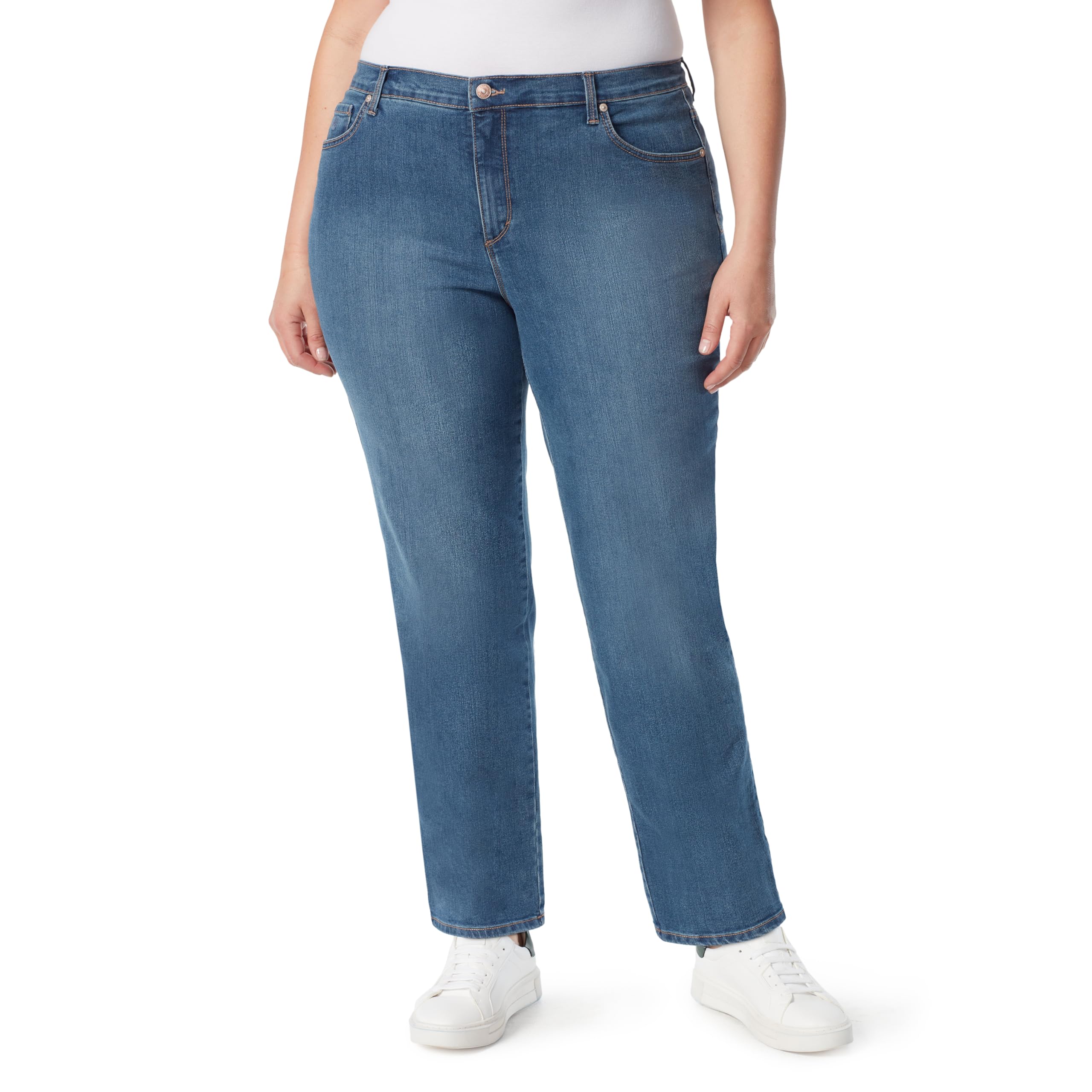 Gloria Vanderbilt Women’s Size Amanda Classic High Rise Tapered Jean, Hartford, 18W Short