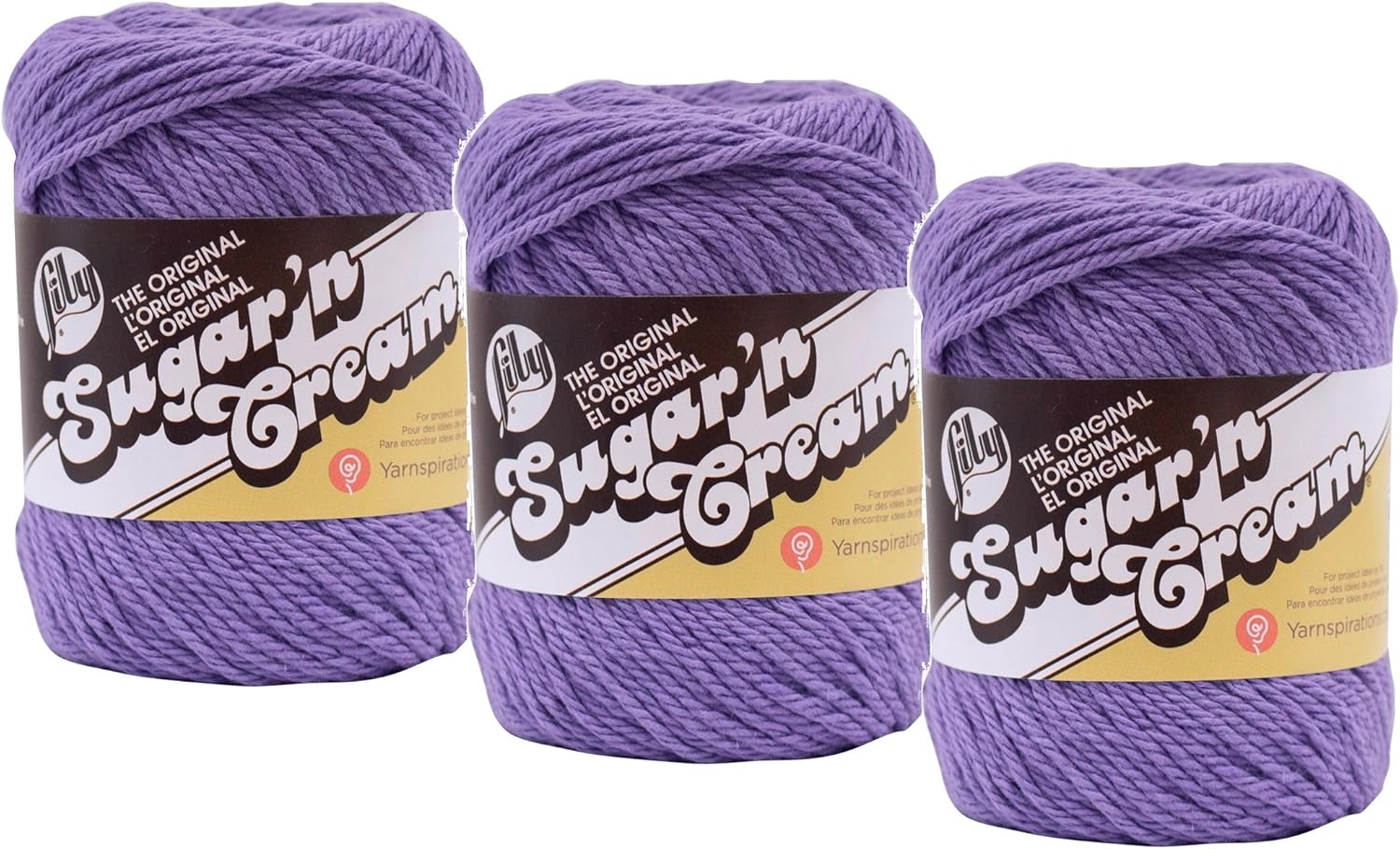 Bulk Buy Lily Sugar 'n Cream Solids 100 Cotton Yarn (3
