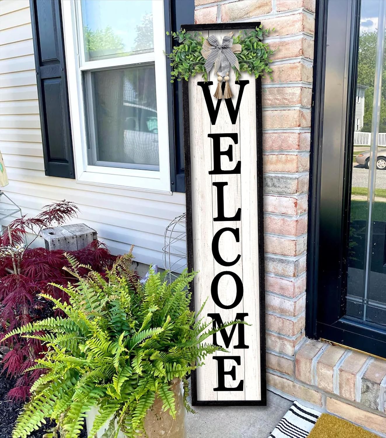Plaques & Wall Art - Surfapans Welcome Sign for Front porch Standing 44.5