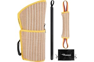 NIUBGONER Dog Bite Training Set,Double-Layer Dog Bite Sleeve, Durable Dog Bite Professional Training Equipment, Dog Bite Tug Toy,Dog Attack Agitation Stick for K9 Pitbull German Shepherd,Medium,Large Dog