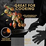 Deer & Oak Heat Resistant Oven Mitts Up to 800°C Silicone Grip Non Slip view 5