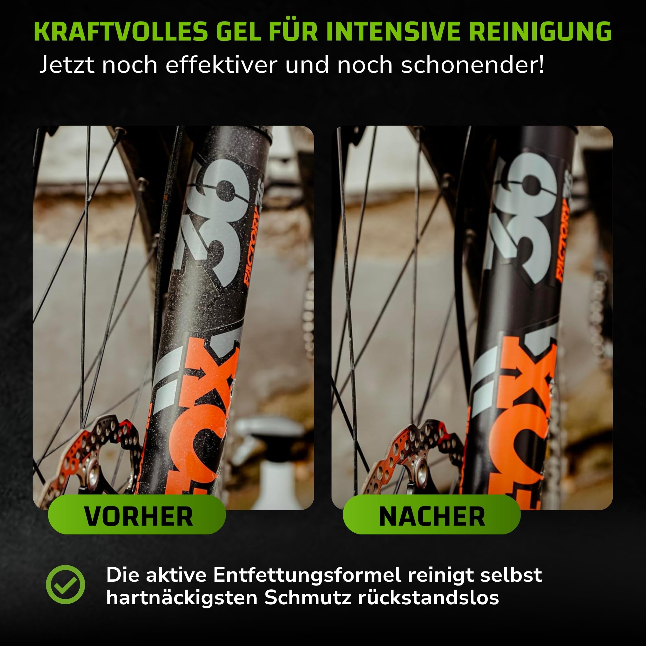 DR. WACK - F100 Fahrradreiniger 2 Liter - Reinigungsmittel für das gesamte Fahrrad - Effektives Fahrradpflegemittel - Reinigungsspray säurefrei & materialschonend - Hochwertige Fahrradpflege 6
