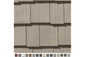 CERTAINTEED Cedar Impressions Double 7in. Staggered Perfection Shingle Siding (1/2 Square) Natural Clay