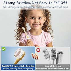 EASICUTI Extra Soft Kids Toothbrushes 4 Pack, Space