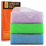 UJFQBH 3 Pieces African exfoliating net African Net