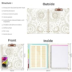 Ospelelf Clipboard Folio with Notepad for Letter