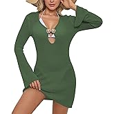 Cakulo Womens Beach Cover Ups Crochet Dress Swimsuit Swim Bathing Suit Cover Up Swimwear 2026 Summer Vacation Clothes