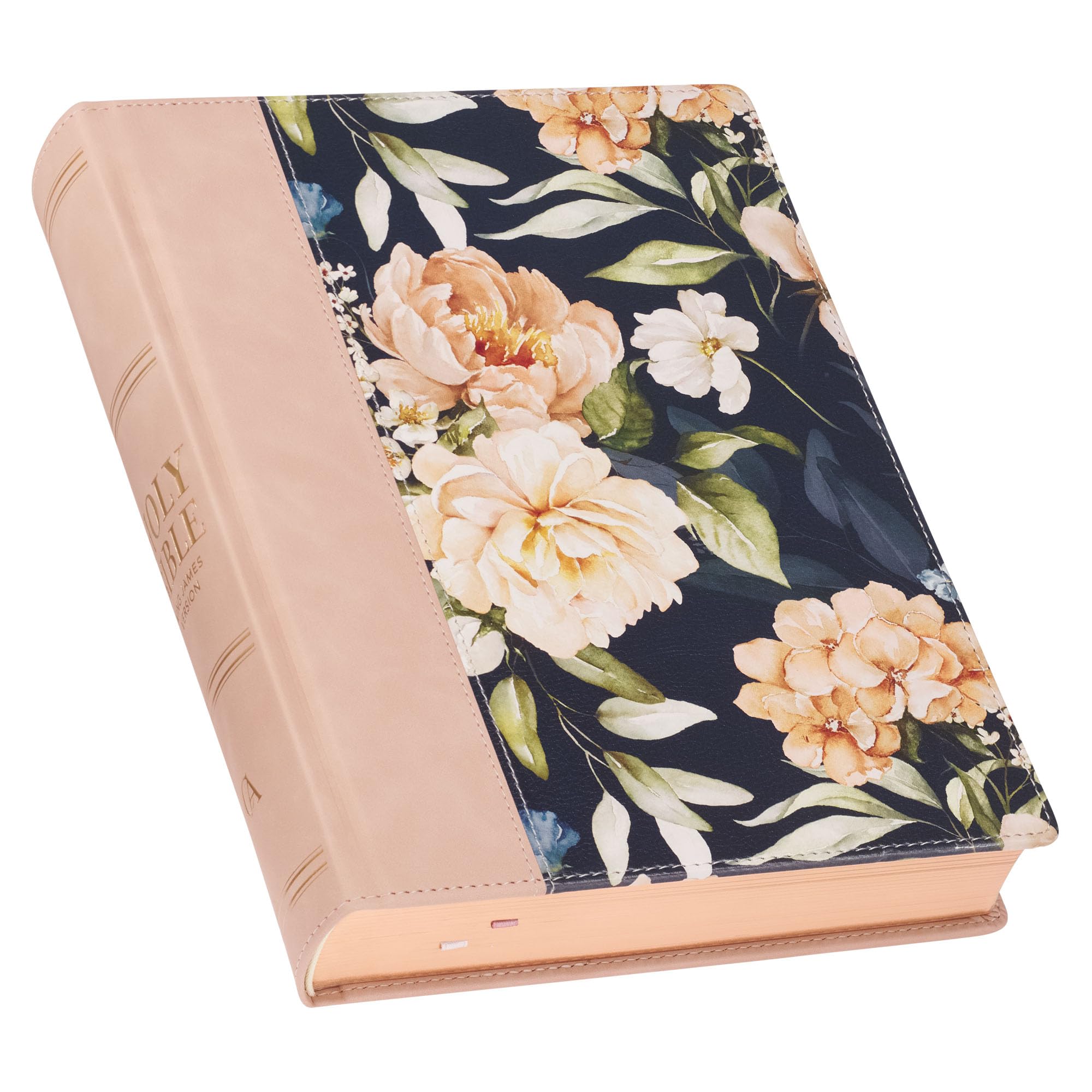 KJV Holy Bible, Large Print Note-taking Bible, Vegan Leather Hardcover - King James Version, Dusty Peach Printed (KJV Note-taking Editions) KJV Holy Bible, Large Print Note-taking Bible, Vegan Leather Hardcover - King James Version, Dusty Peach Printed (KJV Note-taking Editions) Hardcover