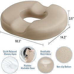 CloudBliss Donut Pillow Seat Cushion Chair Pad for