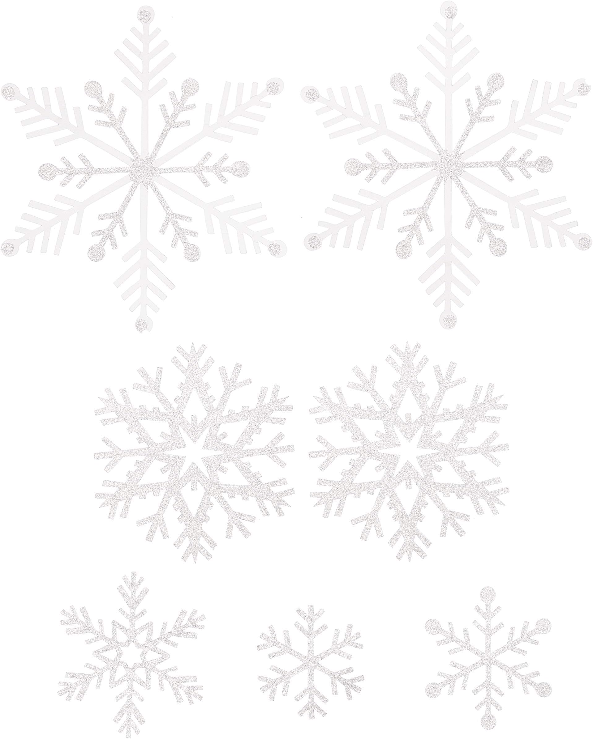 Martha Stewart Die Cut Vellum Snowflakes Holiday Décor, White