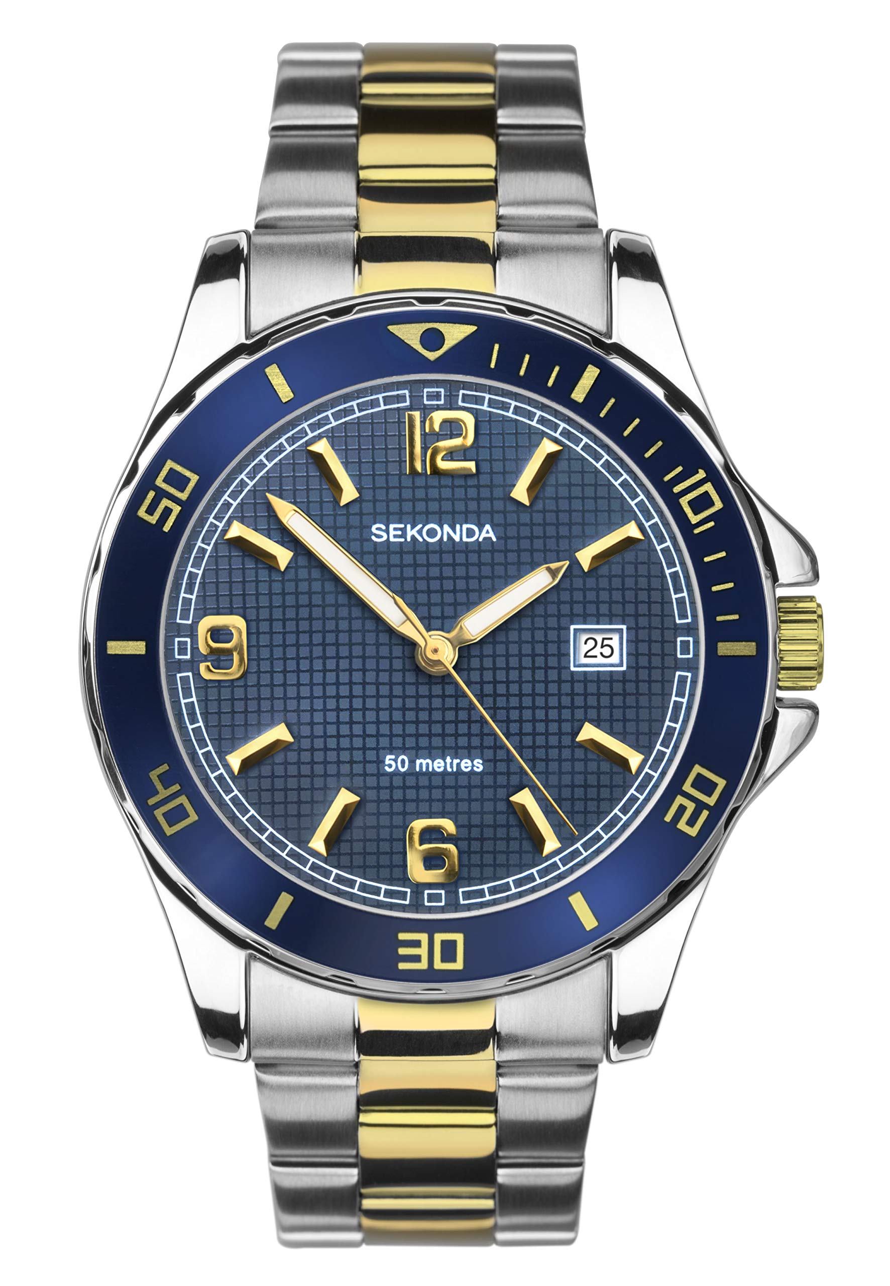 Sekonda Mens Analogue Classic Quartz Watch with Stainless Steel Strap 1591.27