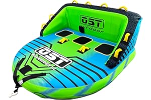 OST OUTDOOR 2-3 Person Towable Tubes for Boating, Sofa Style Boat Tube, Water Sports Inflatable Towables Tubes for Boats to Pull, Dual Tow Points, Durable Nylon Cover, Ideal for Kids & Adults