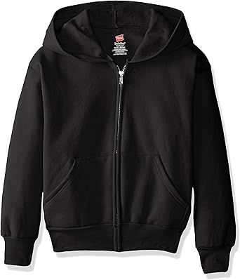 hanes black zip up hoodie