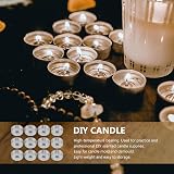 WINOMO Aluminium Tea Light Case 100 Sets DIY Wax Candle Molds view 3