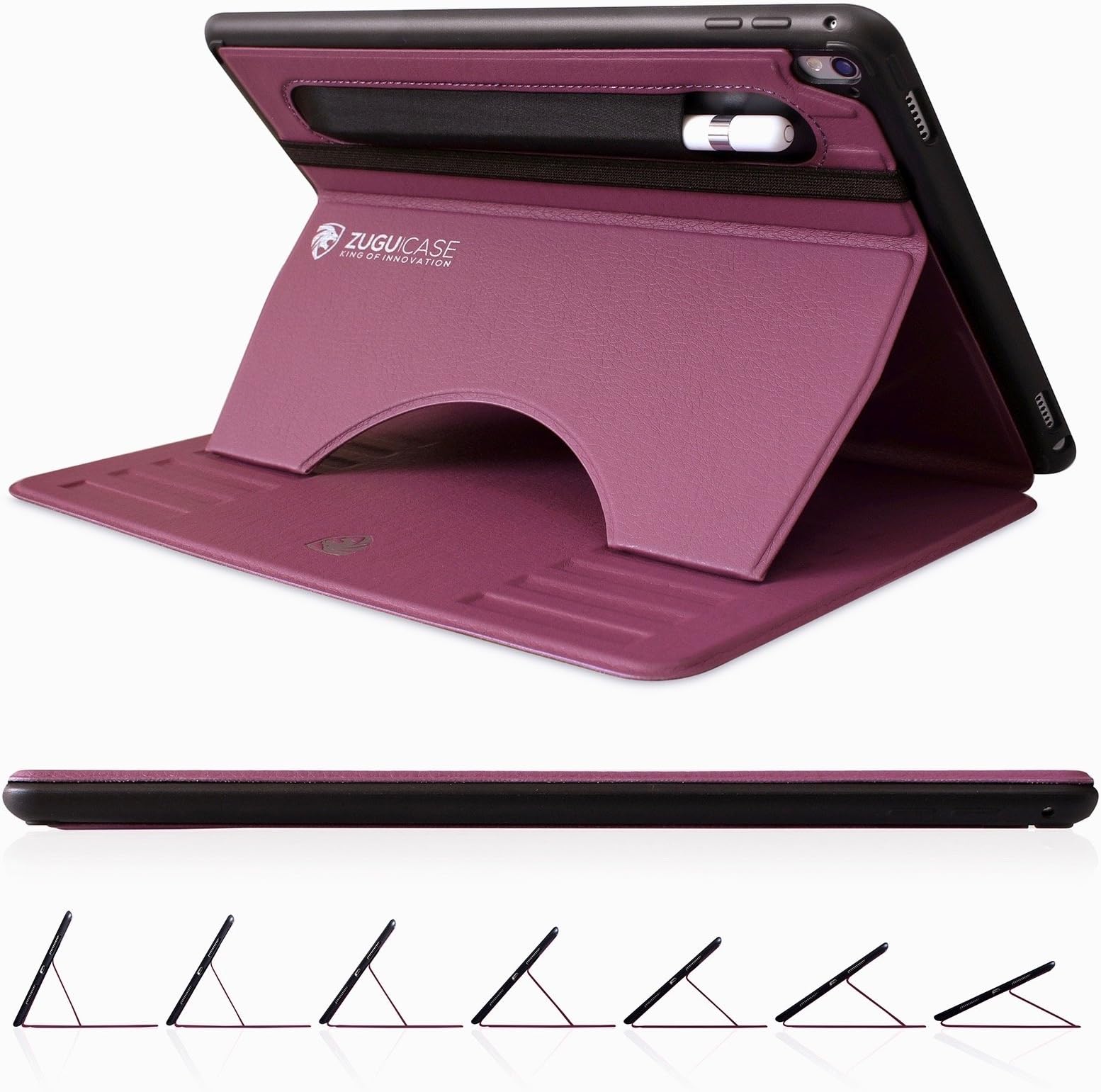 ZUGU CASE - 2016 iPad Pro 9.7 Case Prodigy Exec - Thin & Protective - Wake / Sleep Cover + Amazing Stand (Purple)