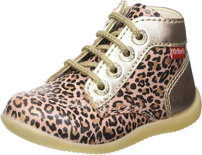 kickers leopard print boots