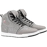 KEMIMOTO Motorcycle Shoes with Thick Heel Protective Gear Casual Anti-Slip Street Motorcycle Riding Boots for Men