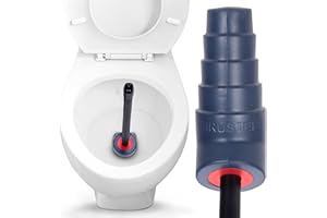 THRUSTER Toilet Plunger for US Siphonic Toilets | Applies Hydraulic Pressure to Unclog The Most Persistent Blockages| Best Heavy Duty Toilet Plunger and Unblocker for US Blocked Toilets