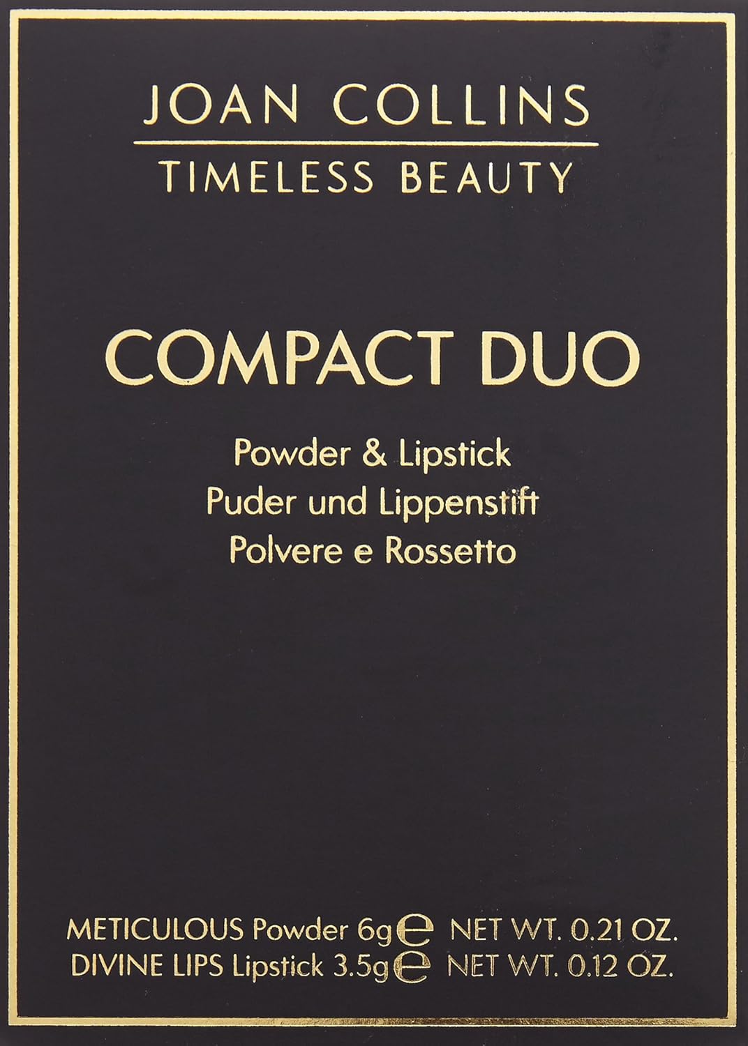 Joan Collins Timeless Beauty Compact Duo Lipstick and Powder, Melanie - Image 3