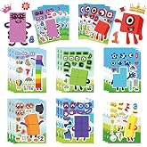 24Pcs Make-a-face Stickers for Kids Teens, Mixed &amp; Matched with 8 Designed Stickers for Party Decoration, Reward, Decor, Gift Idea