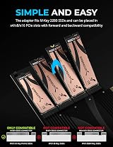 SABRENT PCIe SSD Adapter 4 NVMe M.2 Slots Aluminum Heatsink EC-P3X4 view 5