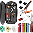 Upgrage Garden Grafting Tools, 2 in 1 Garden Pruning Tools Including Grafting Knife, Pruning Shears, Replacement Blades Grafting Tapes and Labels for Plant Branch Fruit Tree Cutting Pruner Tool Kits