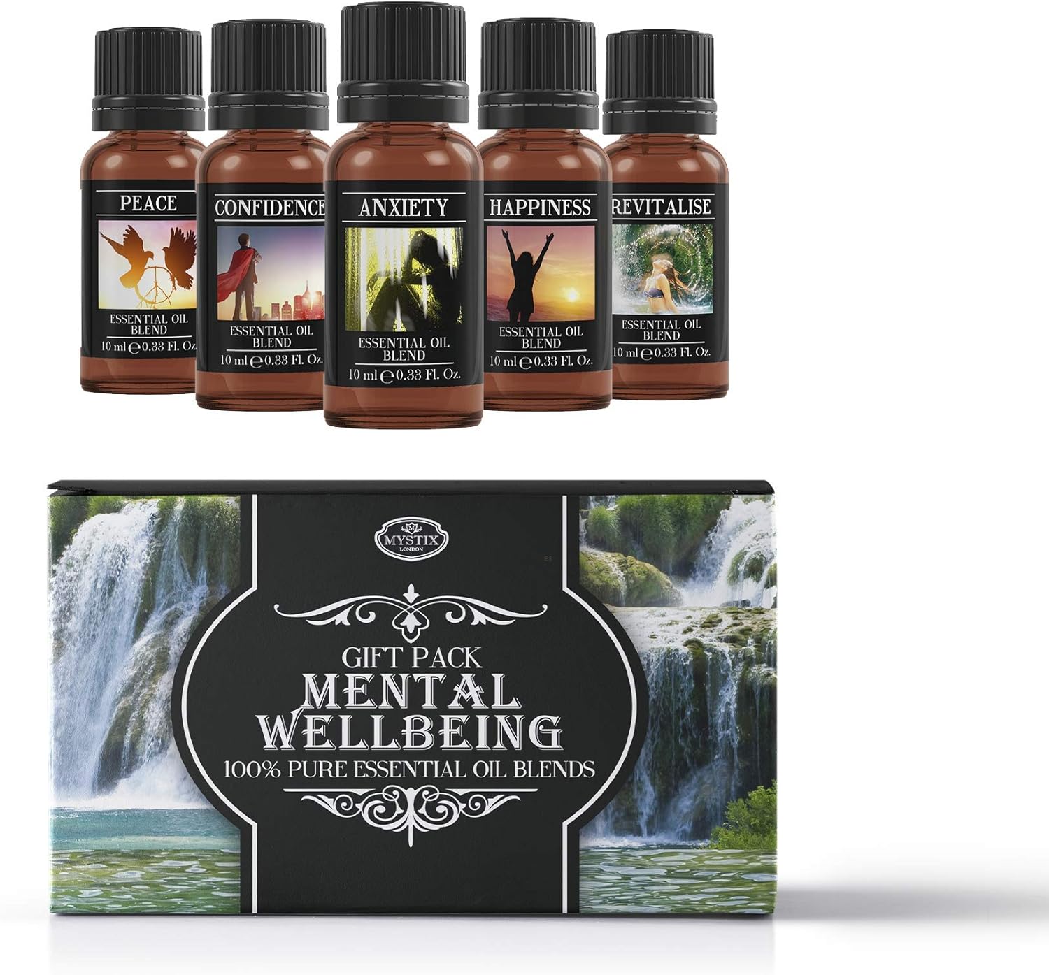 Mystic Moments Starter Pack Oli Profumati - 5 Flaconi Da 10ml Con Fragranze Macedonia Per Saponi E Candele