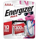 Energizer MAX AAA Batteries, Designed to Prevent Damaging Leaks (4 Pack)