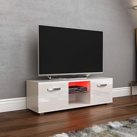 Vida Designs Cosmo Led Tv Unit 2 Door Modern Gloss Matte Mdf