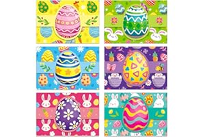 WhatSign Easter Gift Card Holders Gift Card Envelopes 6PCS for Kids Students Teacher Classroom Easter Egg Envelopes Gifts Party Favor