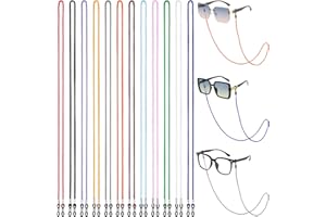 BILIONE 12Pcs Nylon Eyeglasses Strap Braided, Glasses Lanyard for Women Men & Kids, Eye Glasses Holder Strings Around Neck