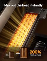Dreo 25 Inch Ceramic Space Heater with Remote 70° Oscillation 4 Modes view 6