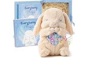 Tickle & Main Everybunny Prays The Praying Musical Bunny, 7 Inches, Ideal Baptism & Easter Gifts for Boys, Babies & Toddlers,