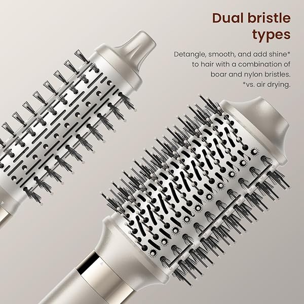 MESCOMB 5-IN-1 HOT AIR STYLER KIT – 110,000 RPM FAST-DRYING DRYER, AUTO-WRAP CURLERS, STRAIGHTENING & VOLUMIZING BRUSHES ALL-IN-ONE (CHAMPAGNE WHITE)
