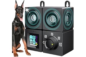 PSITUGE Anti Barking Device for Dogs, Ultrasonic Dog Bark Deterrent Devices with 4 Modes Up to 50ft (270°), Dog Barking Deterrent Devices, Bark Box, Barking Control Devices for Dog Training in Outdoor/Indoor