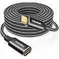 CLEEFUN USB C Extension Cable 10ft, USB C 3.2 Male to USB C Female Extension Cable, 5Gbps Data & 4K Video Sync Transfer USB C Extender Cable 100W Fast Charging for USBC Hub, Laptop, Tablet, Phone