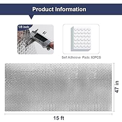 Double Reflective Bubble Foil Insulation Foam, 47IN