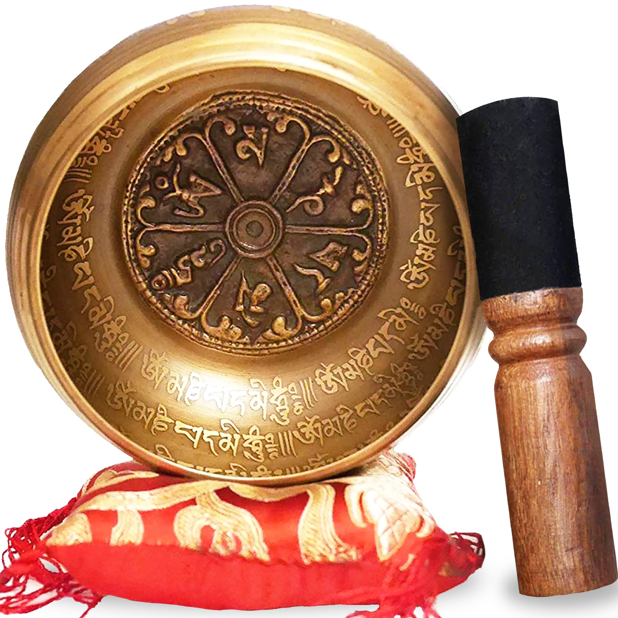 Artisanal Tibetan Bowl Made in Nepal - Mantra Bowl: Tibetan Bowl, Cushion, Wooden Mallet, Lokta Box - Ebook PDF
