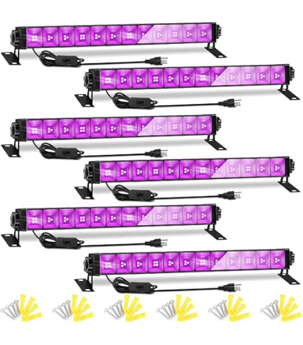 ZHPINGMX 38W LED Black Light Bar, Blacklight Bars with Plug