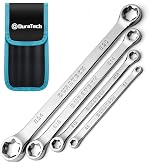 DURATECH 4-Piece E-Torx Wrench Set, Double Box End | CR-V Steel, E6*E8, E10*E12, E14*E18, E20*E24, Organized in Pouch