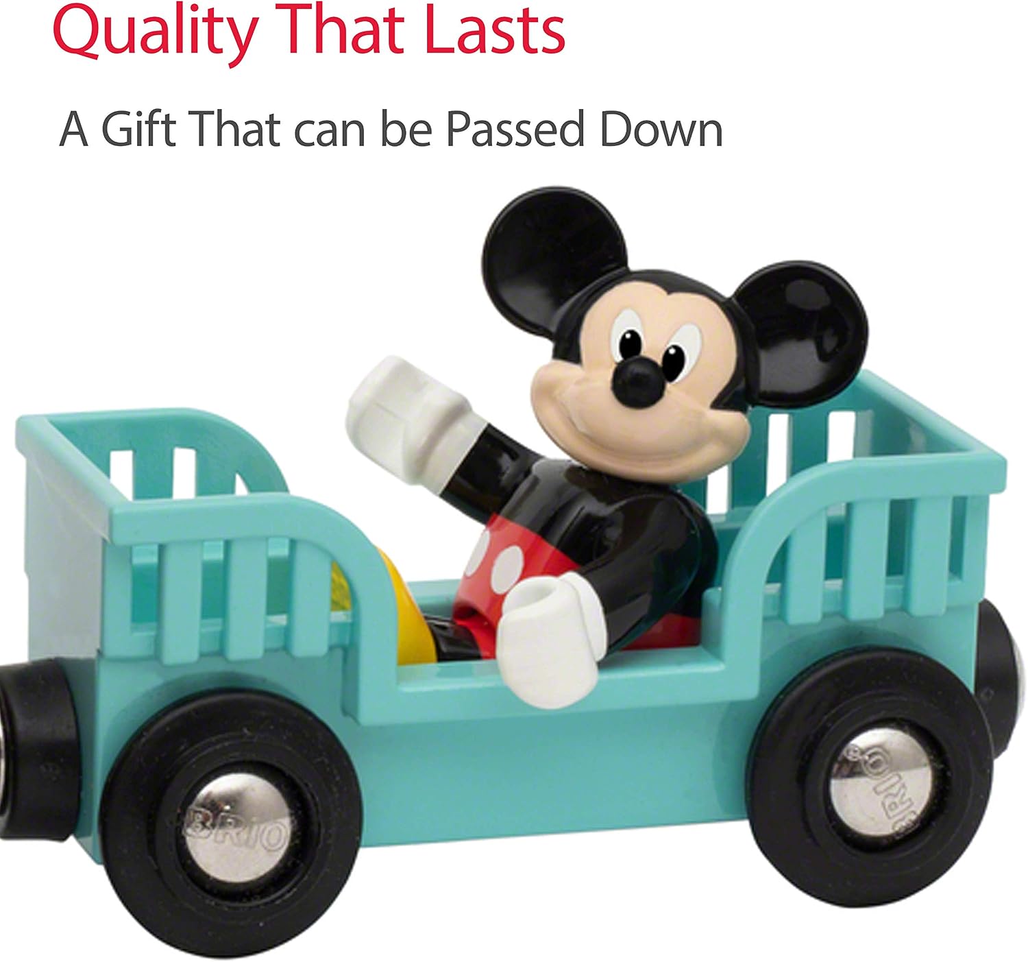 BRIO World Disney Mickey Mouse Battery Powered Train Toy for Kids Age 3 Years Up - Wooden Railway Add On Accessories - Image 5