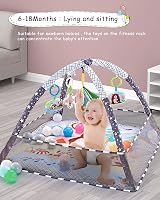 Trongle Baby Play Gym Mat 80x80x55cm with 5 Toys 18 Ocean Balls view 6