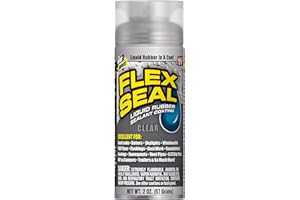 Flex Seal Mini, Clear, Stop Leaks Instantly, Waterproof Rubber Spray On Sealant Coating, Travel Size, Perfect for Gutters, Wood, RV, Campers, Roof Repair, Skylights, Windows, and More