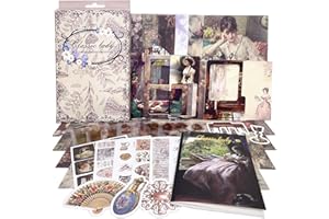 Kit de scrapbooking vintage de 353 pièces – Fournitures de journal esthétique de poche avec papier de scrapbooking, autocolla