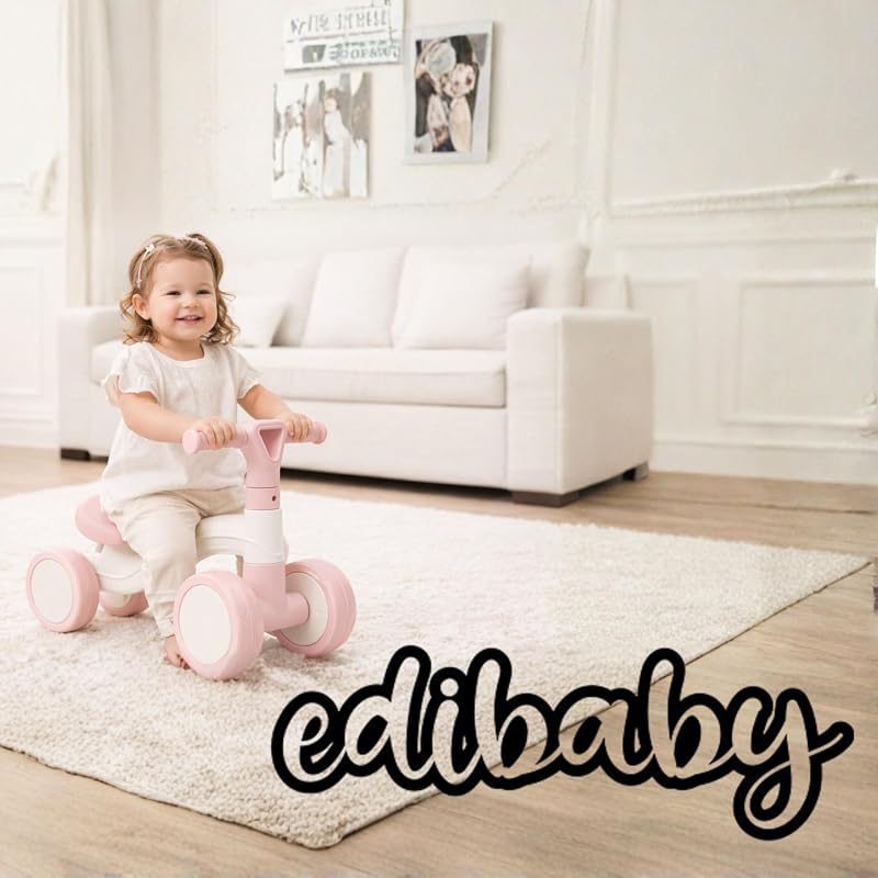 , Triciclo Bebé 1 Ano | Monte Leve | Primeira bicicleta de equilíbrio para bebés | Bicicleta sem Barcos de Equilíbrio | Toy Boy 1-2 Anos Ideal como Presente (Rosa) — foto 8 de 8