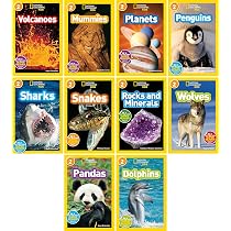 National Geographic Kids Readers, Level 1 Series, 10 Books