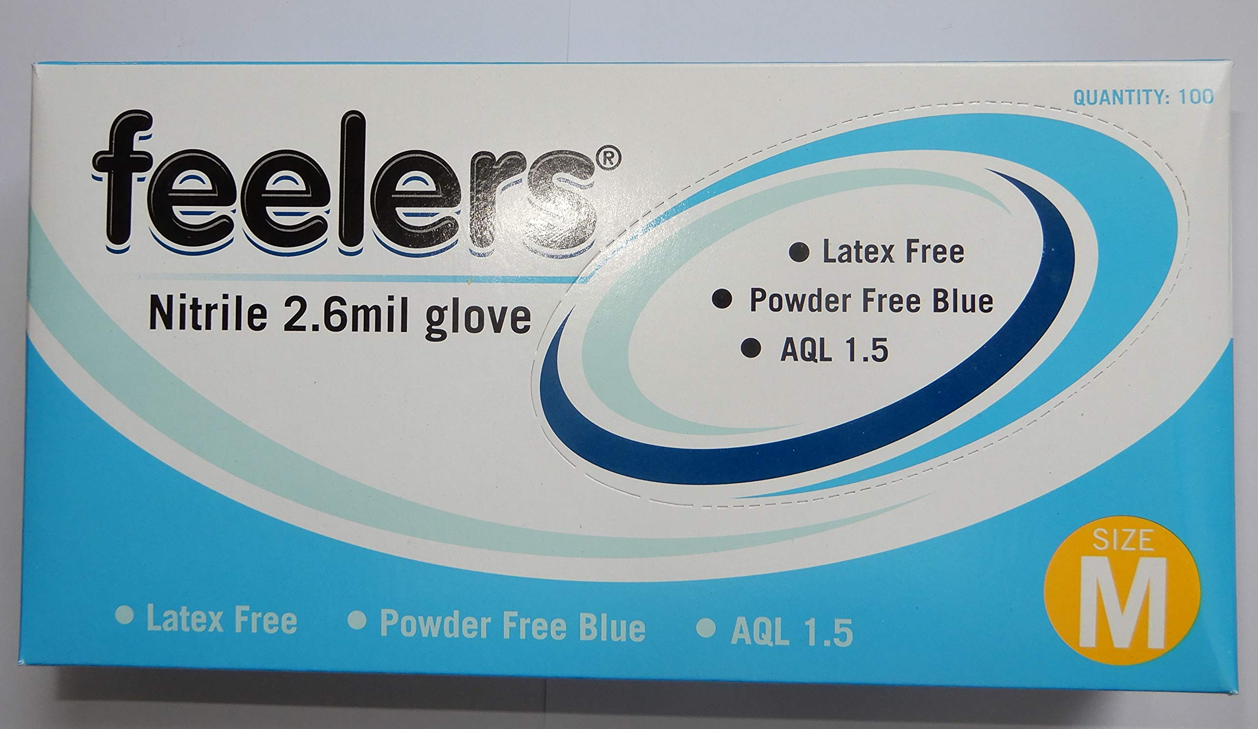 Nitrile powder free blue disposable gloves Medium